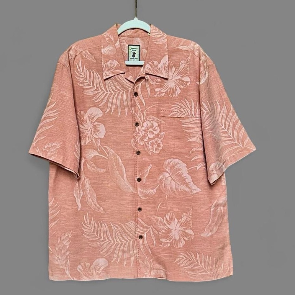 🔥 100% SILK - JAMAICA JAXX - Hawaiian Board Shirt